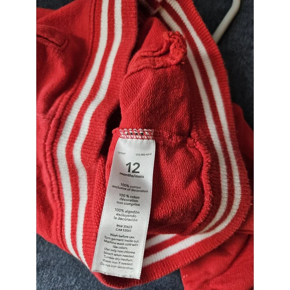 Carter's Baby Varsity Jacket 12 Months Red 